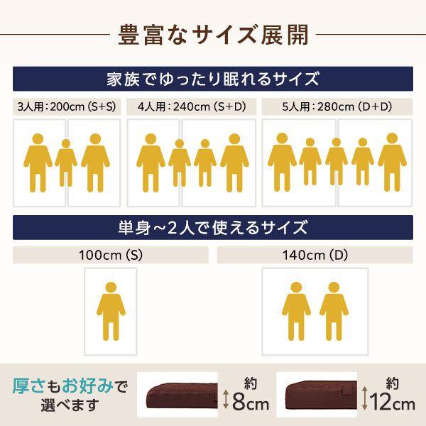マットレス 高反発 シングル ファミリータイプ 厚さ8cm