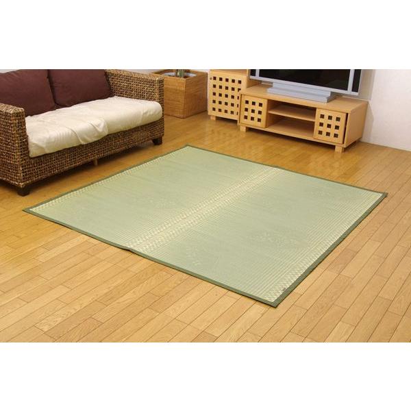 (タイムセール中) い草ラグ 江戸間3畳 約174×261cm おしゃれ 花ござ 国産_7
