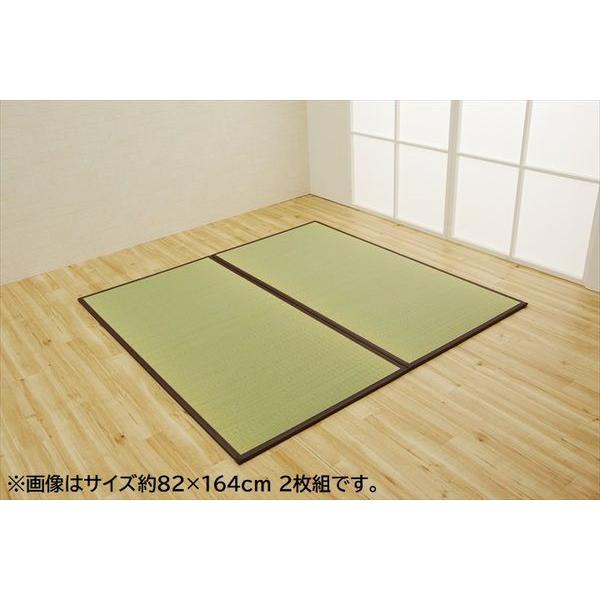 (タイムセール中) 置き畳 4.5畳セット 約82×164×1.7cm：4枚＋約82×82×1.7cm：1枚 国産 い草 軽い ジョイント付き ブラウン_12
