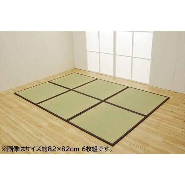 (タイムセール中) 置き畳 4.5畳セット 約82×164×1.7cm：4枚＋約82×82×1.7cm：1枚 国産 い草 軽い ジョイント付き ブラウン_16
