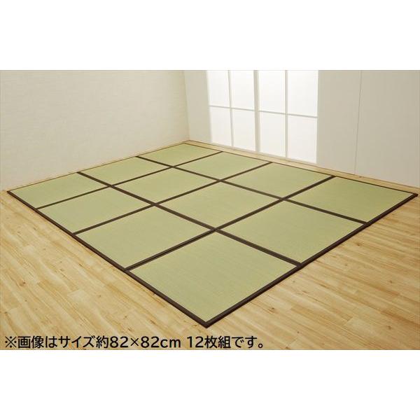 (タイムセール中) 置き畳 4.5畳セット 約82×164×1.7cm：4枚＋約82×82×1.7cm：1枚 国産 い草 軽い ジョイント付き ブラウン_18