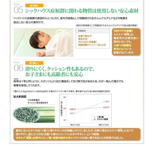 【誠実】 (SALE) 美草・日本製 跳ね上げ式ベッド セミダブル 畳ベッド 大容量収納 グランド
