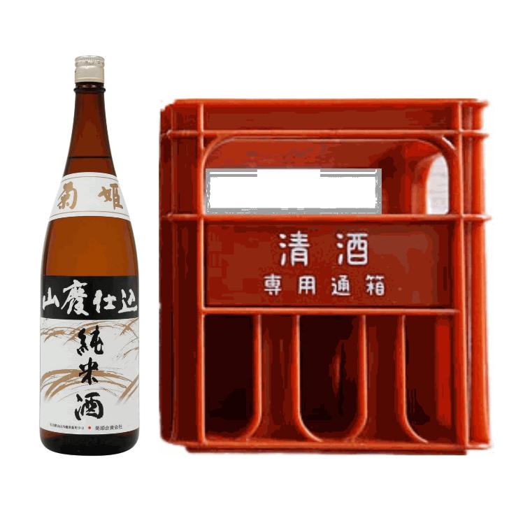 菊姫 山廃仕込 純米酒 1.8L ６本（１ケース） 宅配140サイズ｜hokuriku-umaimon