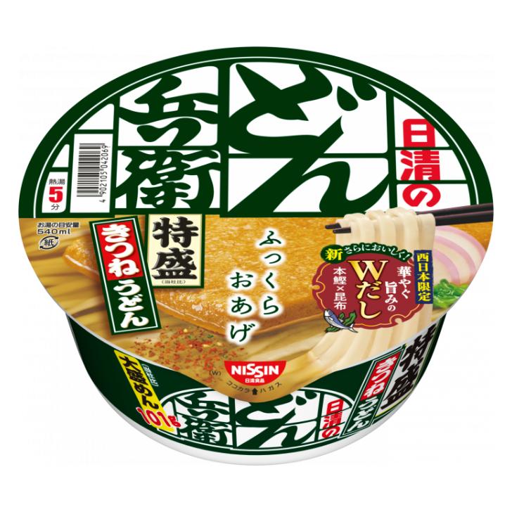 日清のどん兵衛 特盛きつねうどん (西) ３６個（３ケース） 【日清食品】 宅配140サイズ