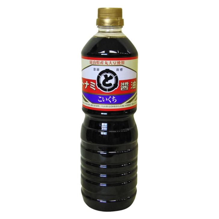 トナミ醤油 こいくち 1L １２本（１ケース）ＪＰ宅配100サイズ トナミ醤油 こいくち 濃口〓油 甘め 国産原料 丸大豆 お刺身 煮物 富山 北陸（Yahoo!・北陸うまいもん屋）