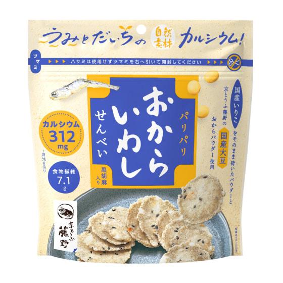 【Ｍ】ＭＤホールディングス おからいわしせんべい 75ｇ １２個 宅配80サイズ　【健康応援】（Yahoo!・北陸うまいもん屋）