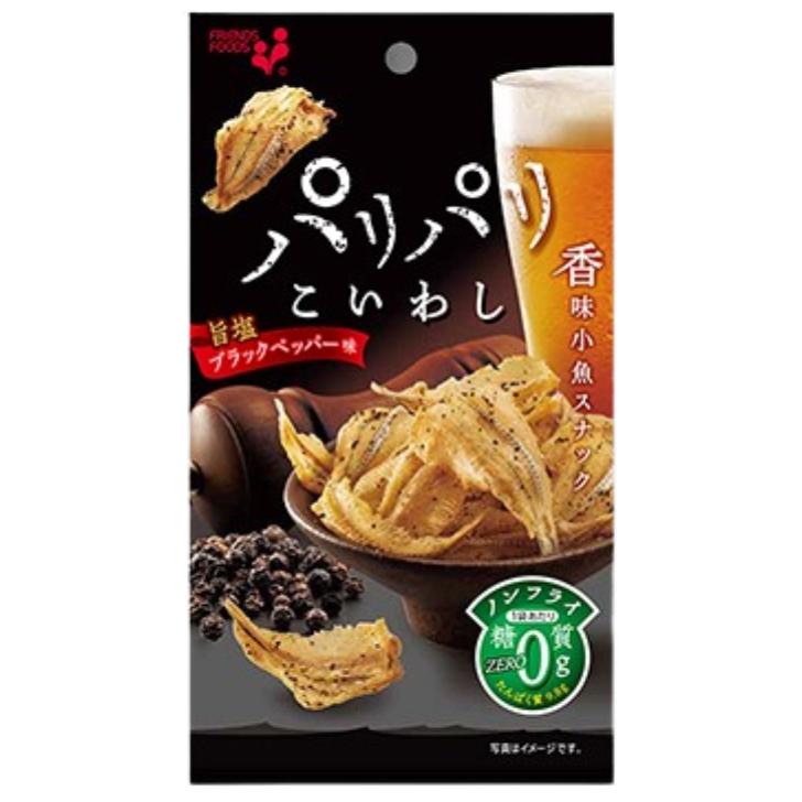 井上食品 【Z】パリパリこいわし 旨塩ブラックペッパー味 14g 24個 