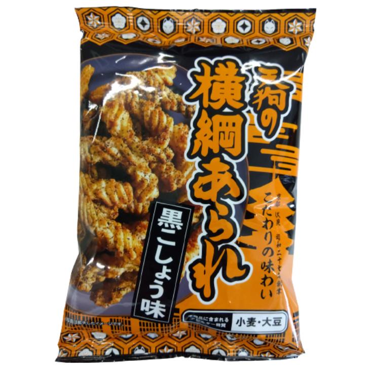 天狗の扇　10%割引❣️ 新品‼️ レモンとローズマリー　各15m 5セット K】天狗製菓 天狗の横綱あられ 黒こしょう味 80g 12個（1ケース