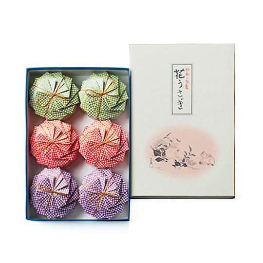 お中元 お歳暮 ギフト 落雁諸江屋 花うさぎ巾着6個入 金沢銘菓 和菓子