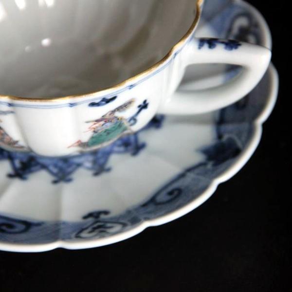 山本長左【宮内庁御用達】九谷焼コーヒー碗皿（コーヒーカップ