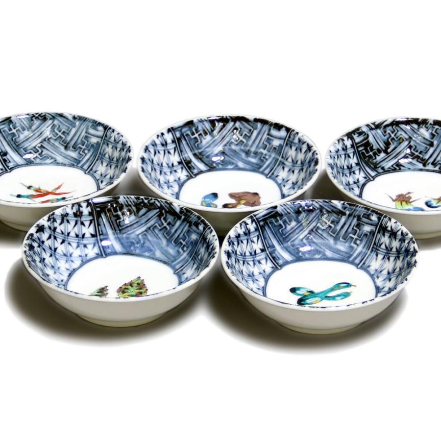 九谷焼 美山窯3.5号小鉢揃（5個セット）野菜絵変わり : 北山堂 - 通販
