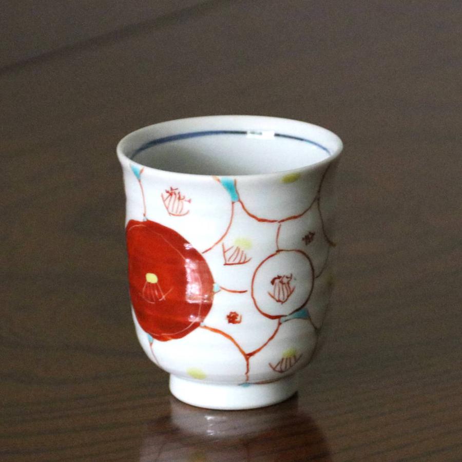 九谷焼 湯呑み 花紋 赤（小） : 北山堂 - 通販 - Yahoo!ショッピング