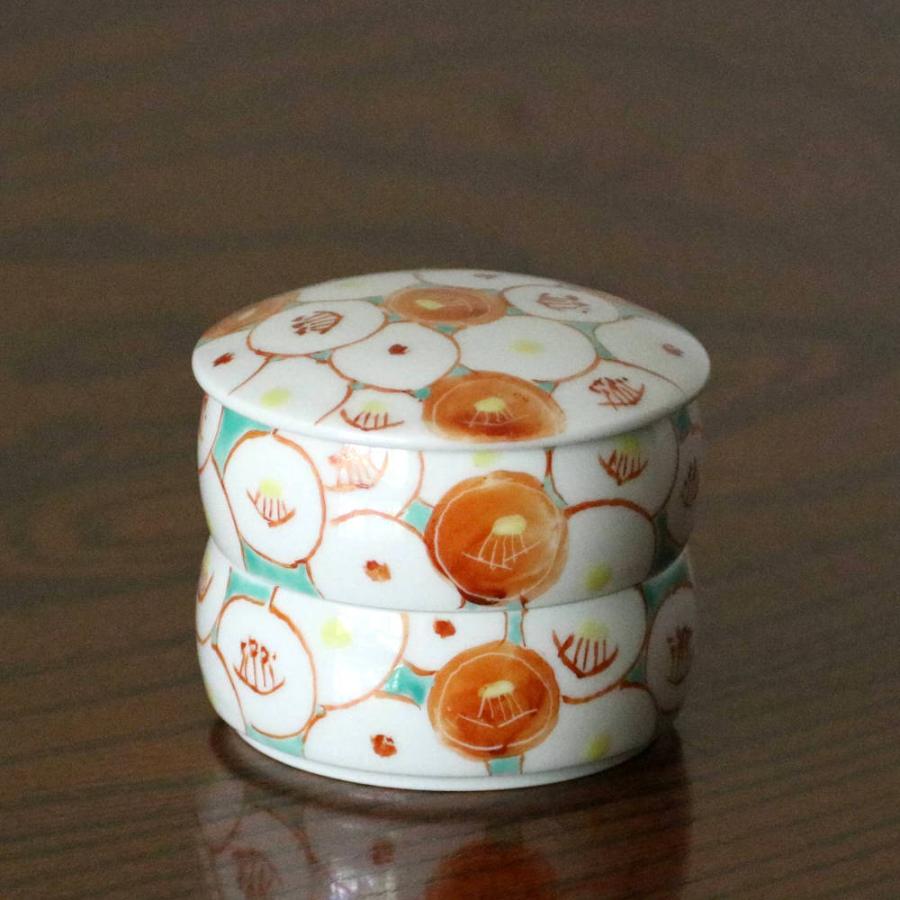 九谷焼 二段重（ミニ重箱）花紋 赤 : 北山堂 - 通販 - Yahoo!ショッピング