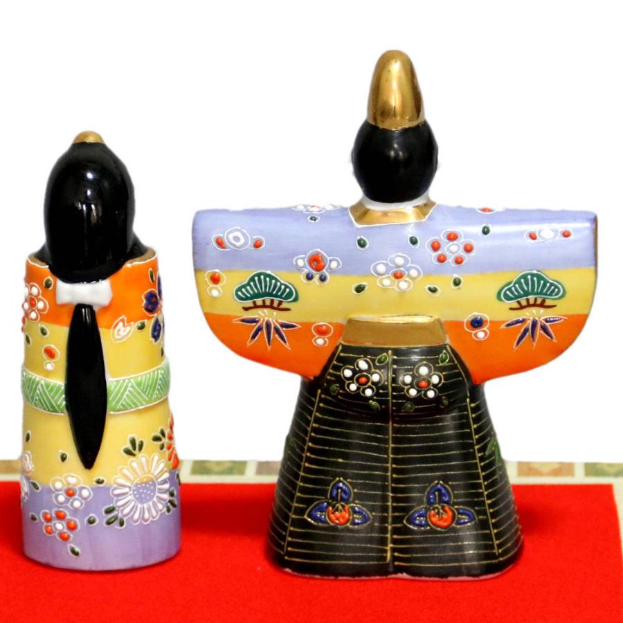 九谷焼 九谷焼ひな人形 長峰4.7号立雛人形 三色盛 : 北山堂 - 通販