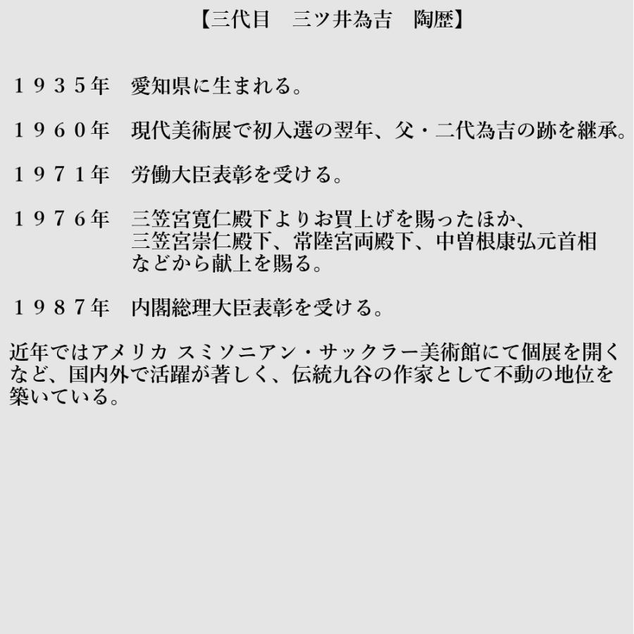 三ツ井為吉 九谷焼茶碗蒸し（蒸し碗）吉田屋からす瓜 蒸し碗