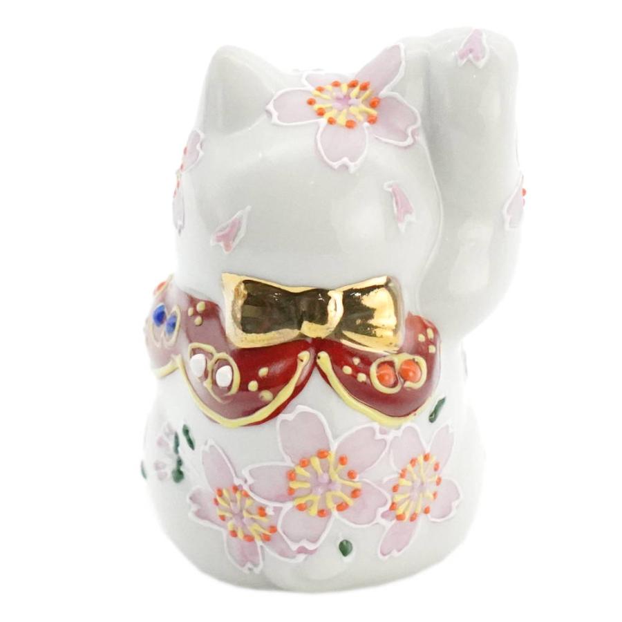 九谷焼 招き猫（右手金運招き猫）2号桜 : 北山堂 - 通販 - Yahoo