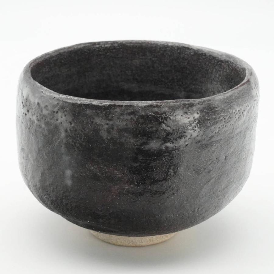 松雲窯 泉喜仙 作 馬盥 大樋茶碗 大樋焼 黒楽茶碗