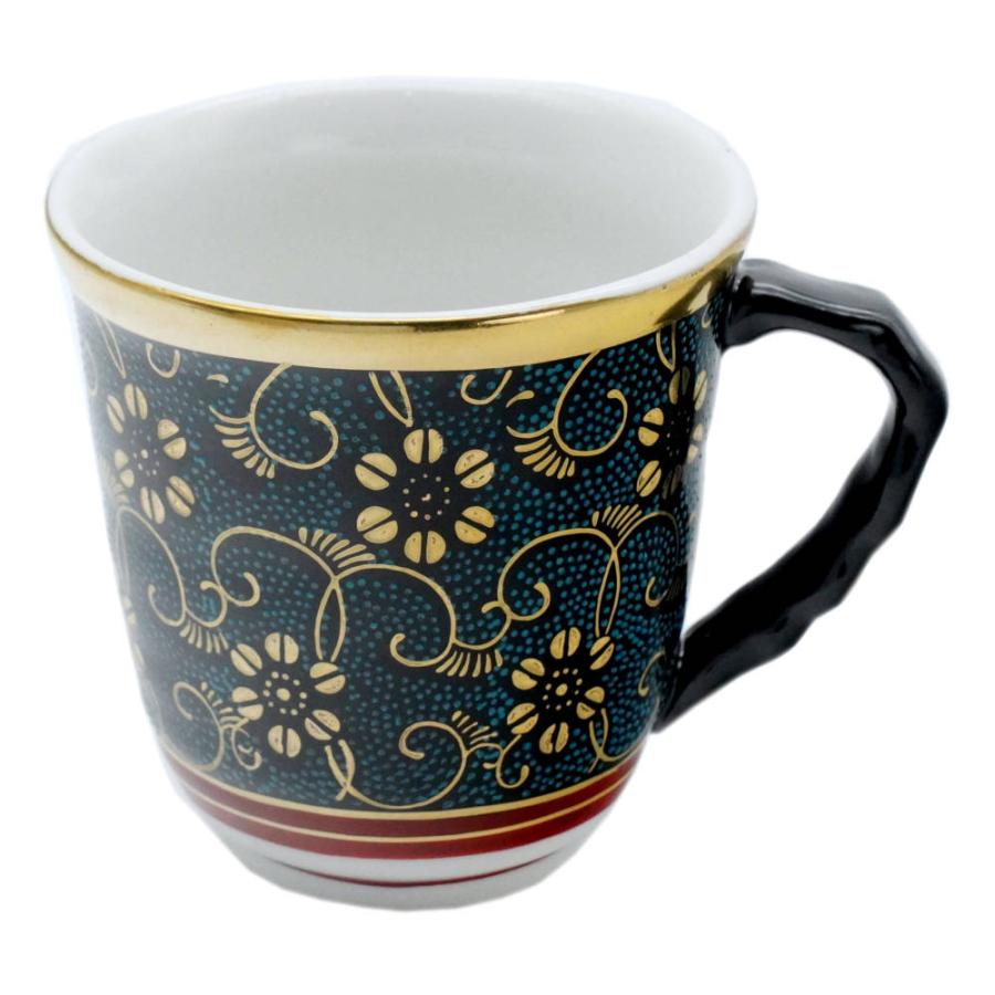 九谷焼 仙守マグカップ 青粒鉄仙 : 北山堂 - 通販 - Yahoo!ショッピング