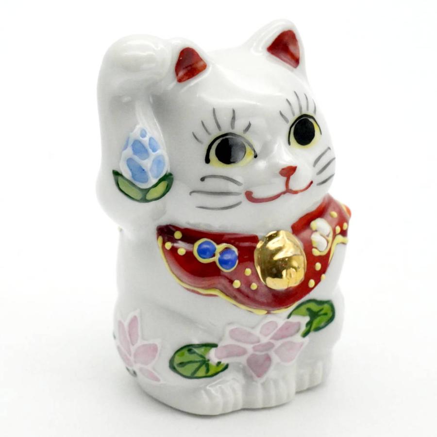 九谷焼 招き猫 2体（右手、左手） 九谷焼 招き猫（右手金運招き猫）2号睡蓮 : 北山堂 - 通販 - Yahoo
