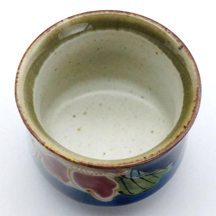 九谷焼 美山窯晩酌揃（徳利＆盃セット）青地紅白山茶花 : 北山堂 
