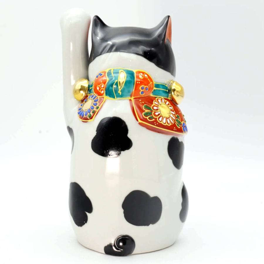 九谷焼　招き猫　左手 Amazon.co.jp: 和座の蔵 左手 招き猫 九谷焼 踊る招き猫 三毛