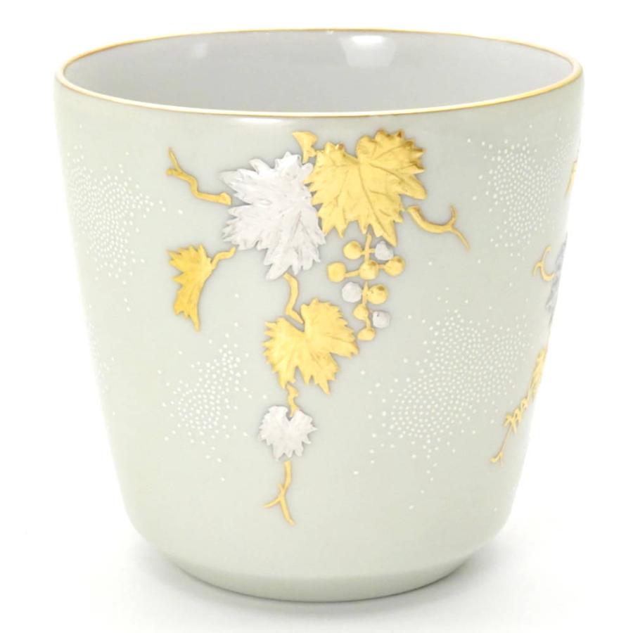 仲田錦玉 九谷焼ロック杯（ロックグラス）白金盛(プラチナ盛