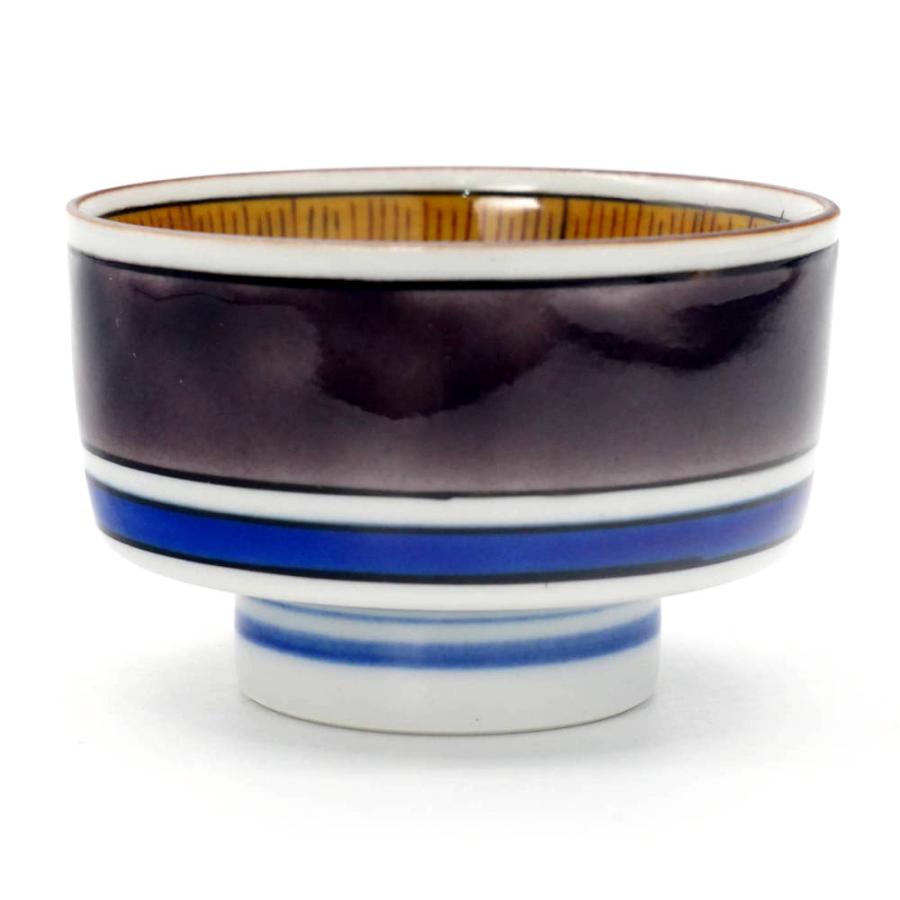 西田伸也 九谷焼たらい型盃 吉田屋鶴文 10012480