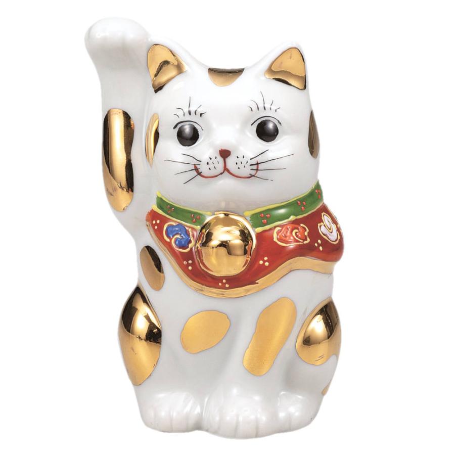 九谷焼 4号招き猫（右手金運招き猫）金ブチK9-1577 : 北山堂 - 通販