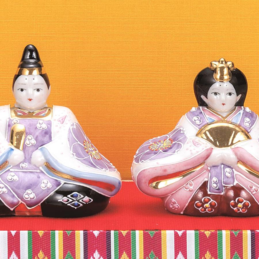 九谷焼 ひな人形 友山3号雛人形 花むらさき K9-1742 : 北山堂 - 通販