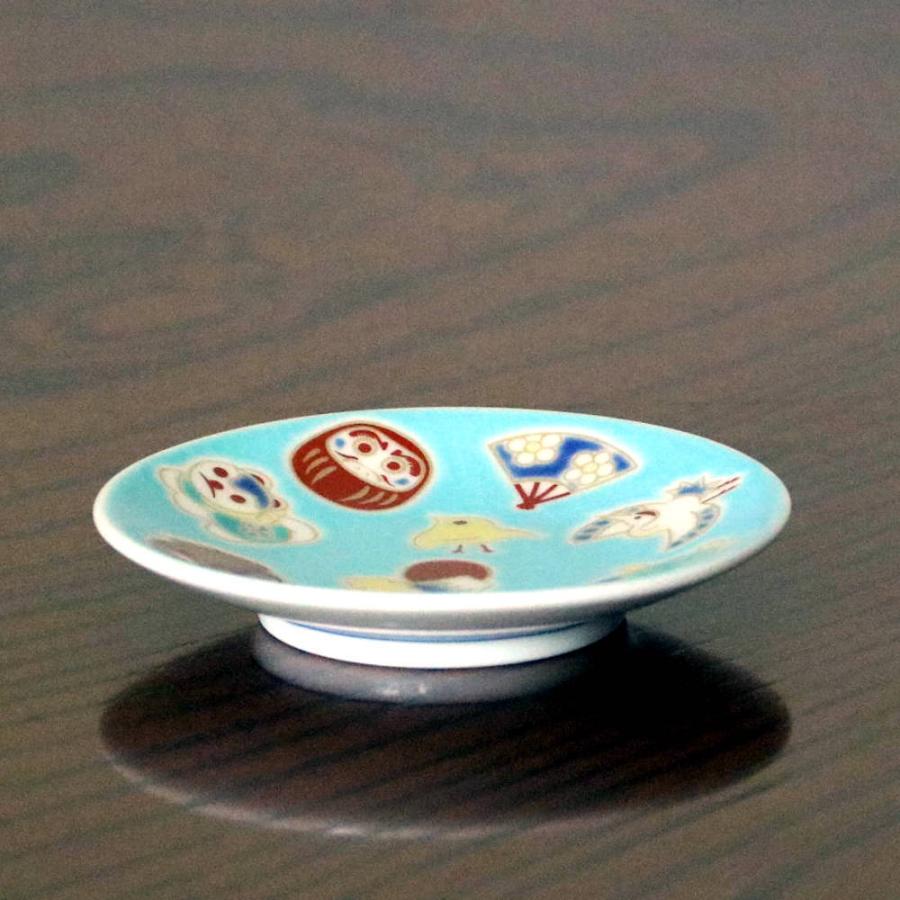 九谷焼 青郊窯吉祥縁起豆皿 えんぎもの 縁起物KSO-332 : 北山堂 - 通販