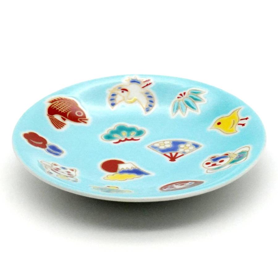 九谷焼 青郊窯4号皿 えんぎものKSO-432 : 北山堂 - 通販 - Yahoo