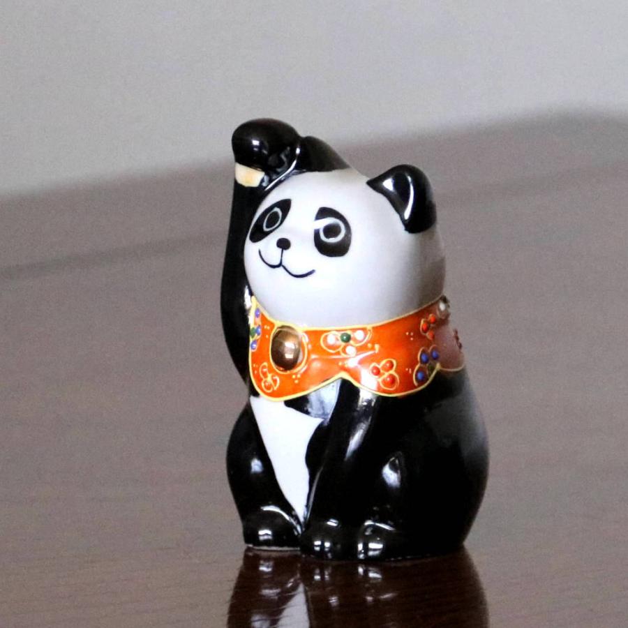 九谷焼招き猫 右手金運招き猫 3号パンダ しっぽ白 Maneki 3143 北山堂 通販 Yahoo ショッピング