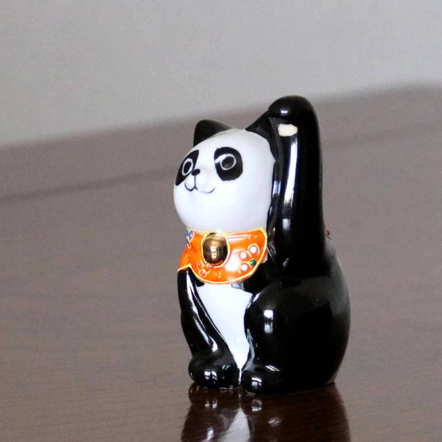 九谷焼招き猫 左手金運招き猫 3号パンダ しっぽ白 Maneki 3144 北山堂 通販 Yahoo ショッピング
