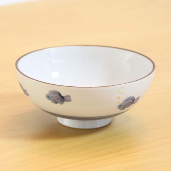 九谷焼 組飯碗（夫婦茶碗）魚文 [ご飯茶碗ペアセット] : 北山堂
