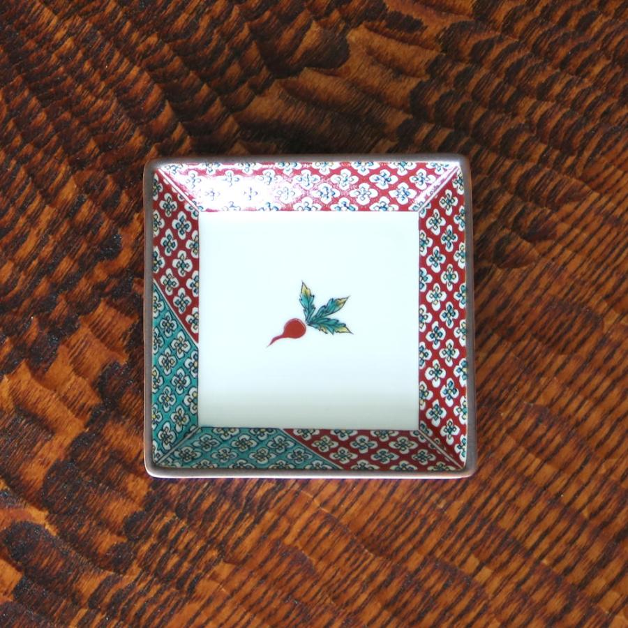 九谷焼 青郊窯3号角皿 赤かぶSK-003-P : 北山堂 - 通販 - Yahoo