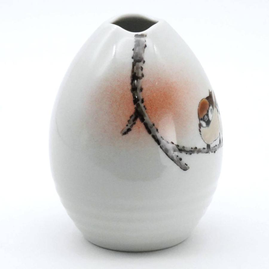 中村陶志人 九谷焼一輪生 口波砲弾型小 二雀図 T-457 : 北山堂 - 通販