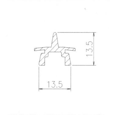 三協部品 玄関引戸 気密材：気密材[3K0735]【三協】【玄関引き戸】【AT材】【戸当り材】【ゴム材】【衝撃緩衝材】｜hokusei2