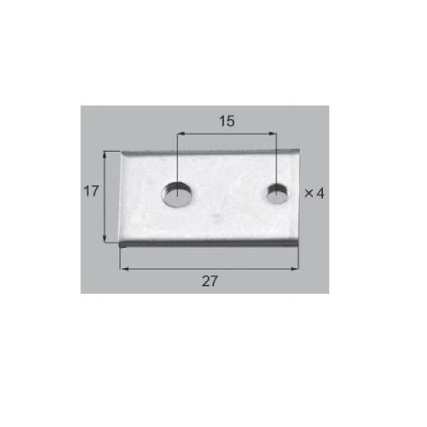 新日軽エクステリア部品 門扉 ヒンジ部品 ねじ持ち（裏板）：裏板
