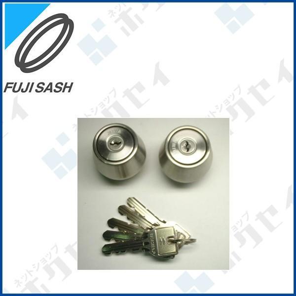 不二サッシ住宅部品 ドア・引戸 Ｕ９シリンダー：押棒Ａ（ディスクシリンダー交換用） シルバー Ｕ９シリンダー（CLNA U9SET）の画像