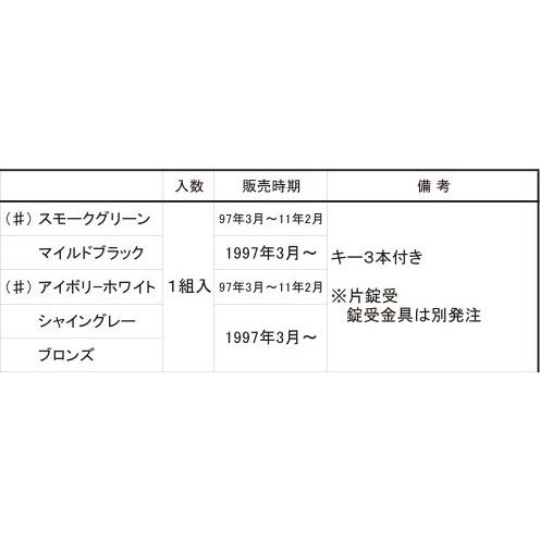 TOEX 車庫まわり 伸縮部品 キャスティナ・シャレオ伸縮(錠部品)：片錠