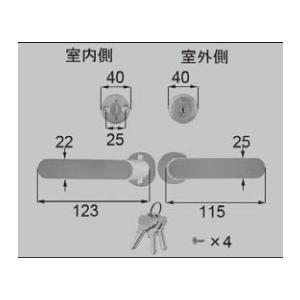 TOSTEM ドア・引戸用部品 錠 玄関・店舗・勝手口・テラスドア 把手