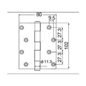 TOSTEM ドア・引戸用部品 丁番 玄関・店舗・勝手口・テラスドア：丁番