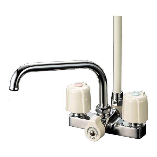 KVK水回り部品 浴室用水栓 デッキ形2ハンドル：デッキ形2ハンドル