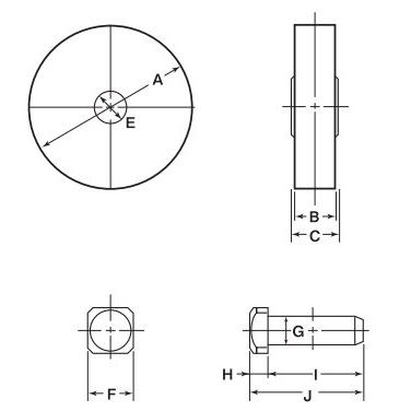 ヨコヅナ住宅部品 戸車 パテント車 パテント車：平型　鉄鋳物　１個入（PHP-0752） |  | 01
