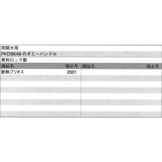 旧立山アルミ補修用部品 玄関ドア 錠：錠[PKD9953]  立山 対応商品名を上部画像にてご確認下さい 玄関扉 店舗ドア アパートドア マンションドアの画像