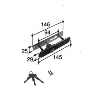 ヤッチャン1957、購入前にご確認を！ PKH8117 旧立山アルミ補修用部品 玄関引戸 引き違い錠 立山