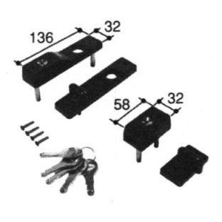 三協部品 勝手口 錠：錠[PKT2861]【三協】【対応商品名を上部画像にてご確認下さい】【アルペンPL・アルジュR70・アペックスVR・框ドアA型・勝手口片