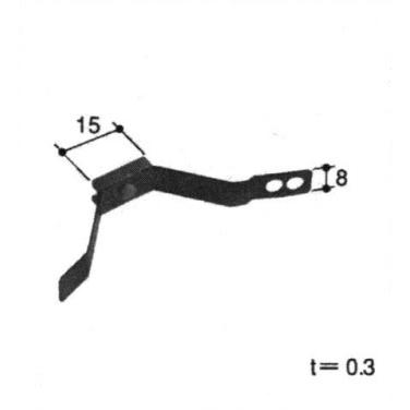 三協部品 網戸 ストッパー：ストッパー(下枠)[PKW7612]【三協