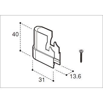 篭定２連ガイド 篭定2連ガイド 楽天市場】大建工業 扉取付用吊戸ガイド