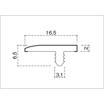 DAIKEN住宅 バリアフリー用 T型エッジS（標準沓摺用） L=1146 MT